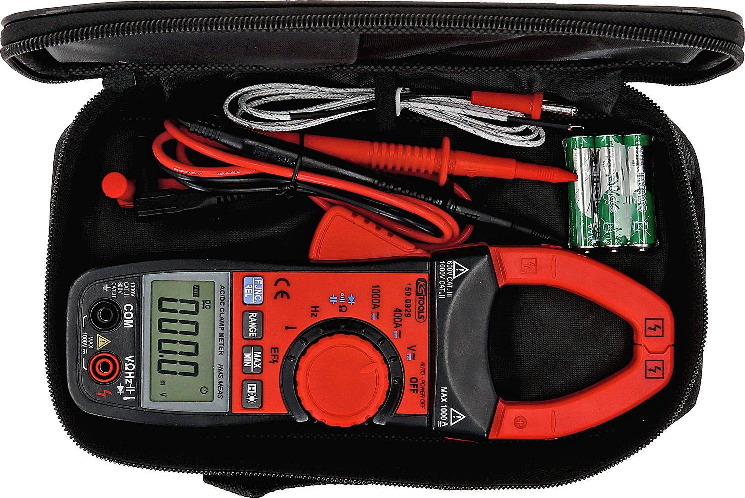 KS TOOLS Digital Amperezangen-Satz 1000A, 3-tlg