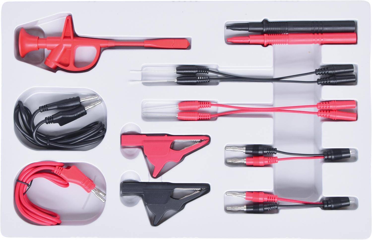KS TOOLS 12/24V Diagnose Prf- und Mess-Kabel-Satz, 13-tlg