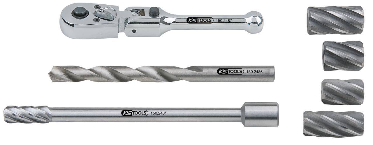 KS TOOLS ABS-Sensoren-Reibahlen-Satz, 7-tlg