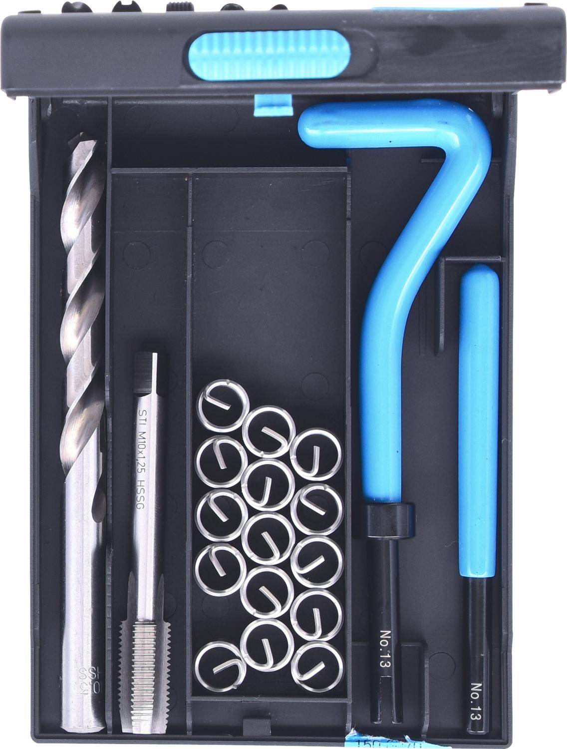 KS TOOLS Nirostahl Gewinde-Reparatur-Satz M10x1,25x13,8mm, 19-tlg