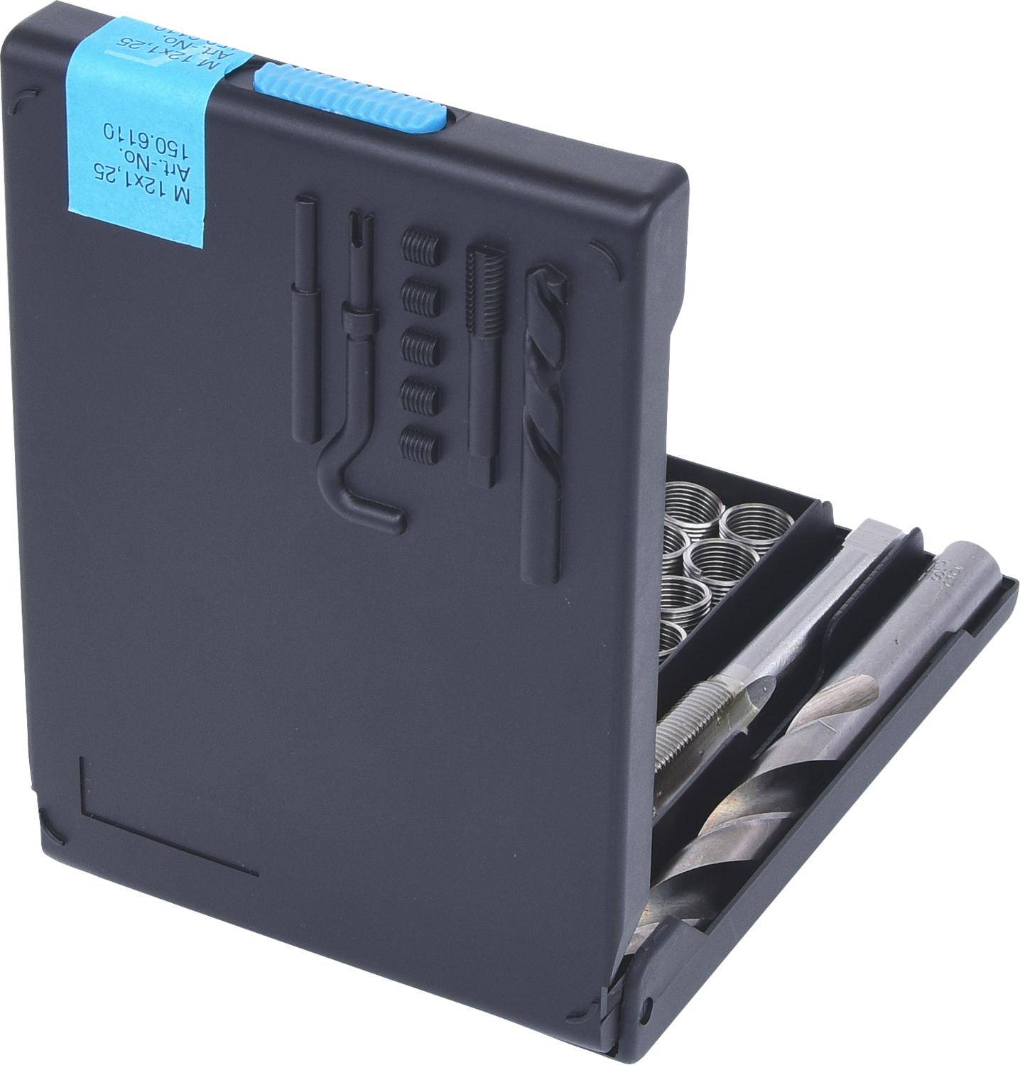 KS TOOLS Nirostahl Gewinde-Reparatur-Satz M12x1,25x16,8mm, 14-tlg