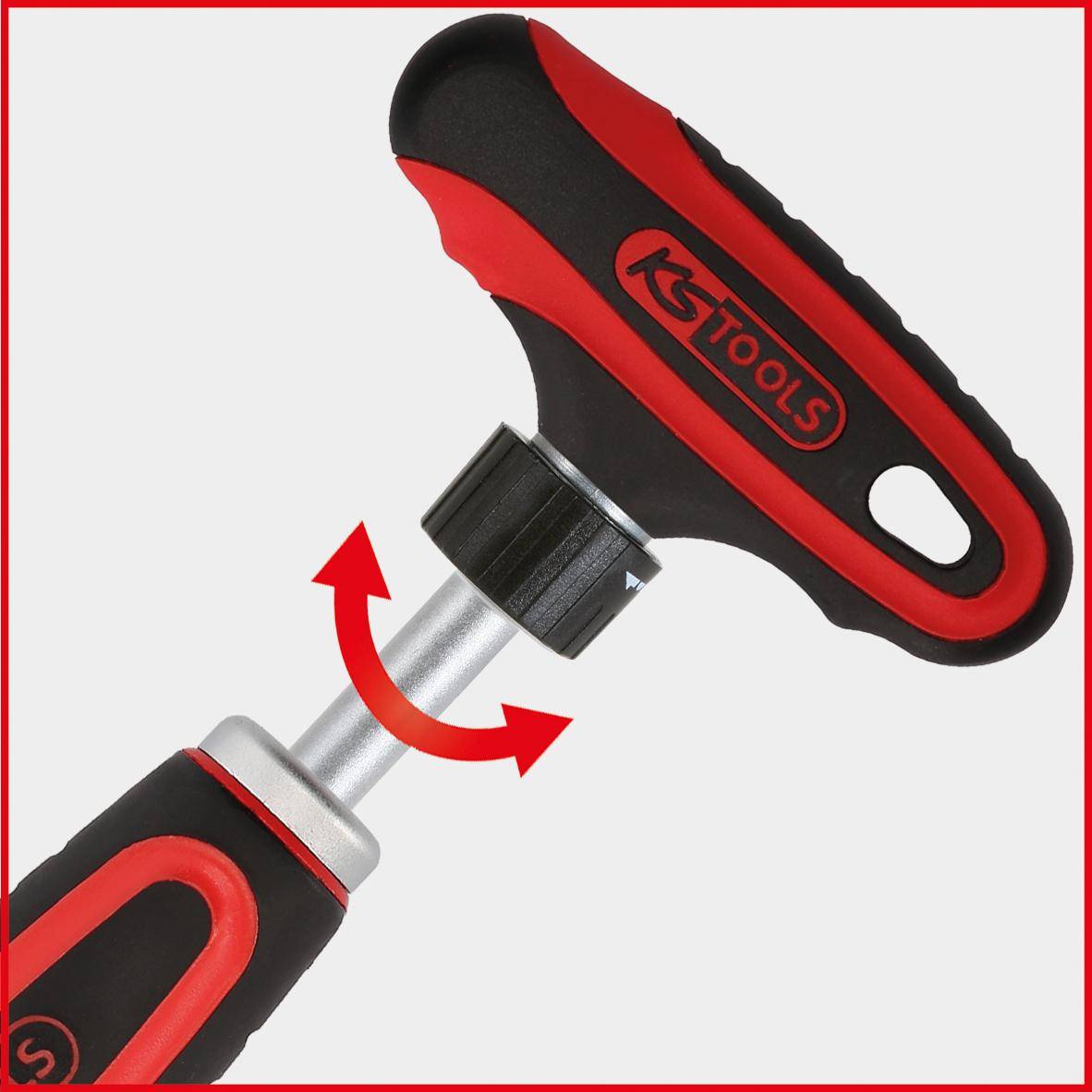 KS TOOLS ERGOTORQUEmax Schlagkappen-Schraubendreher-Satz, 13-tlg