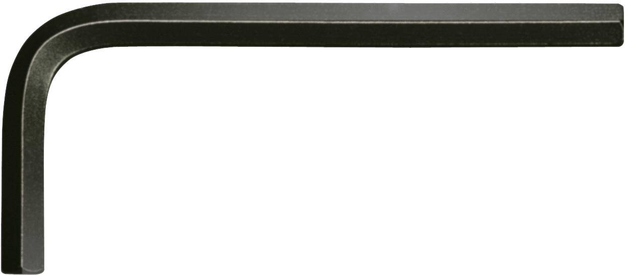 KS TOOLS Innensechskant-Winkelstiftschlssel phosphatiert, kurz, 2,5mm