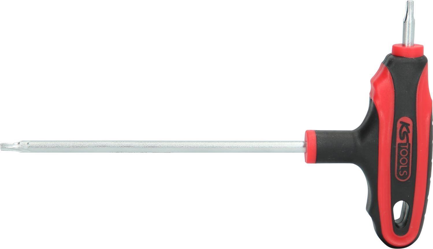 KS TOOLS ERGOTORQUEplus T-Griff-TX-Winkelstiftschlüssel,Bohrung, TB10 (151.8121)