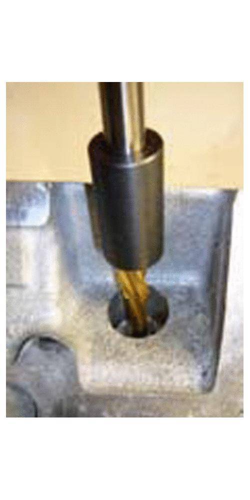 KS TOOLS Universal Glühkerzen-Ausbohrsatz M10 x 1, 8-tlg