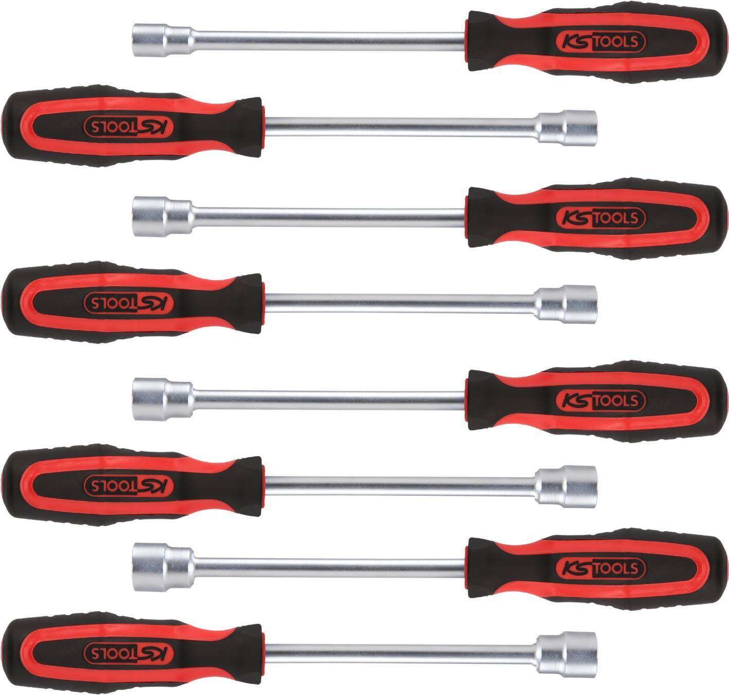 KS TOOLS ERGOTORQUEplus Stecknuss-Schraubendreher-Satz, 8-tlg