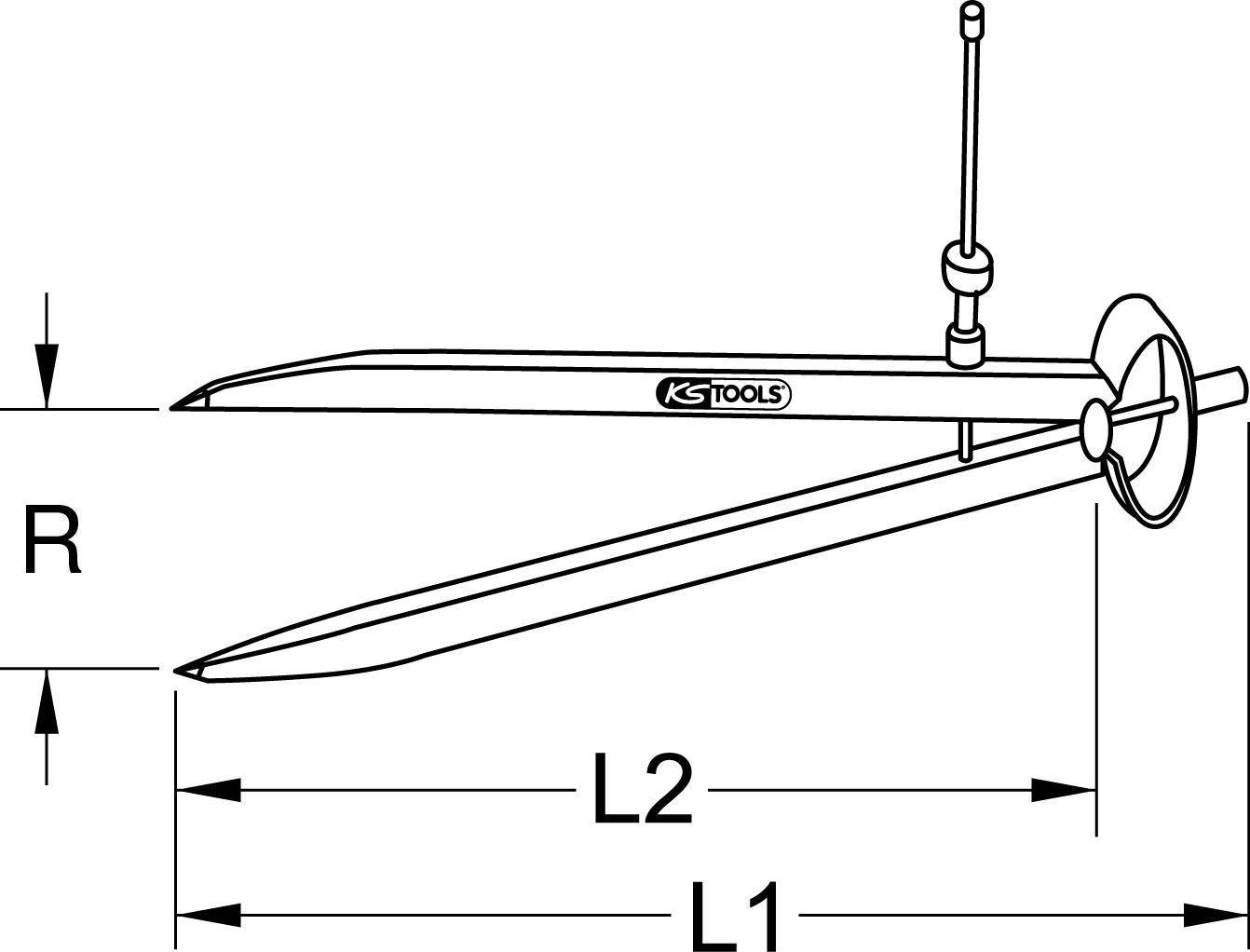 Präzisions-Feder-Spitzzirkel, 138mm