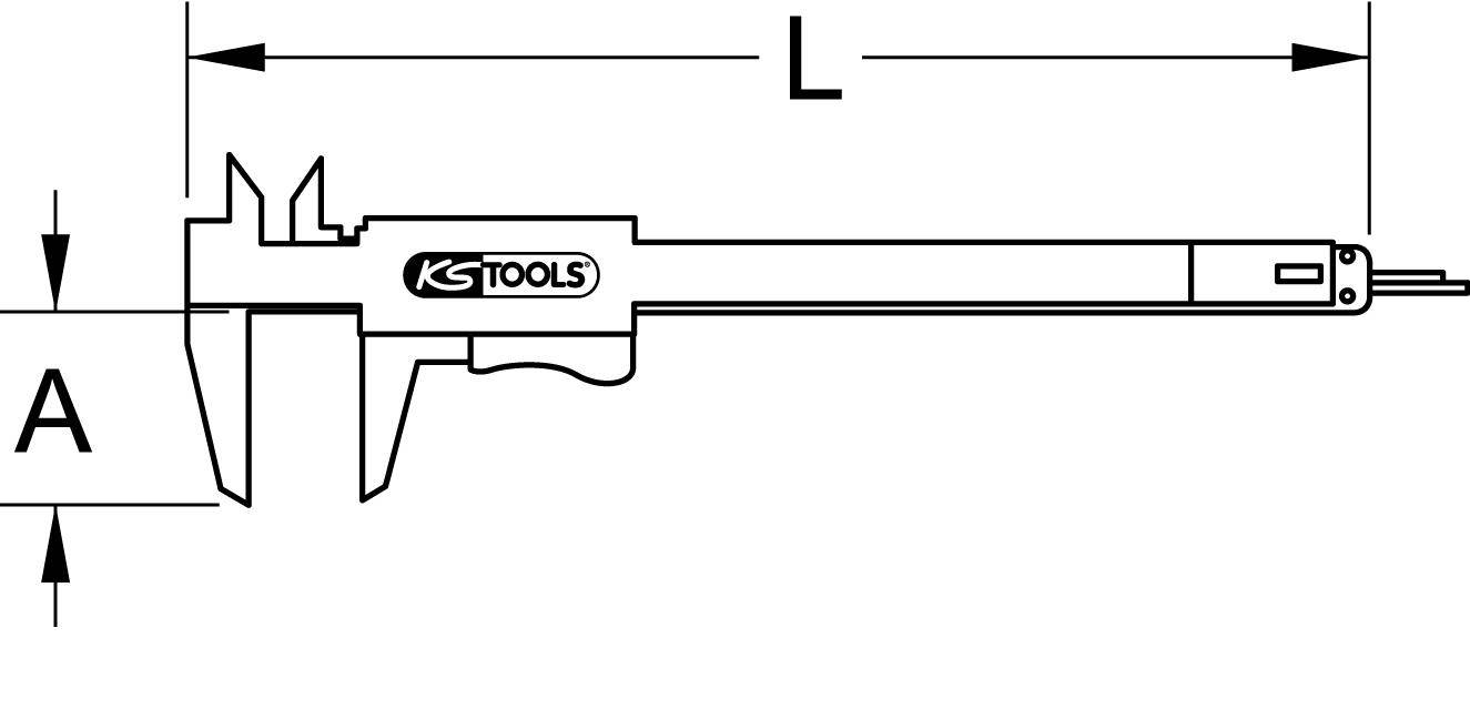 Taschen-Messschieber 0-150mm, 235mm