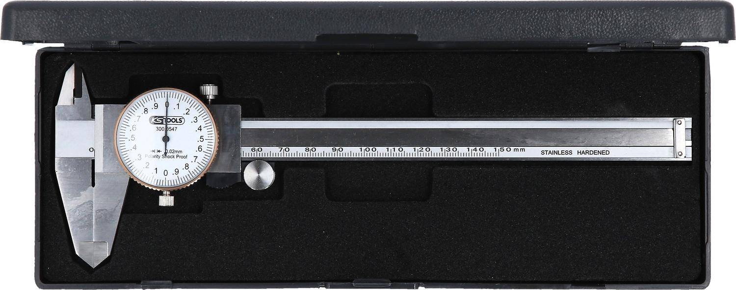 Uhren-Messschieber, Messgenauigkeit +/-0,02