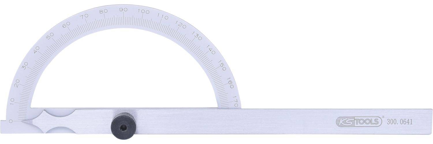 Winkelgradmesser mit offenen Bogen, 150mm