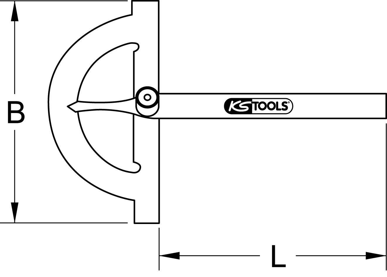 Winkelgradmesser mit offenen Bogen, 120mm