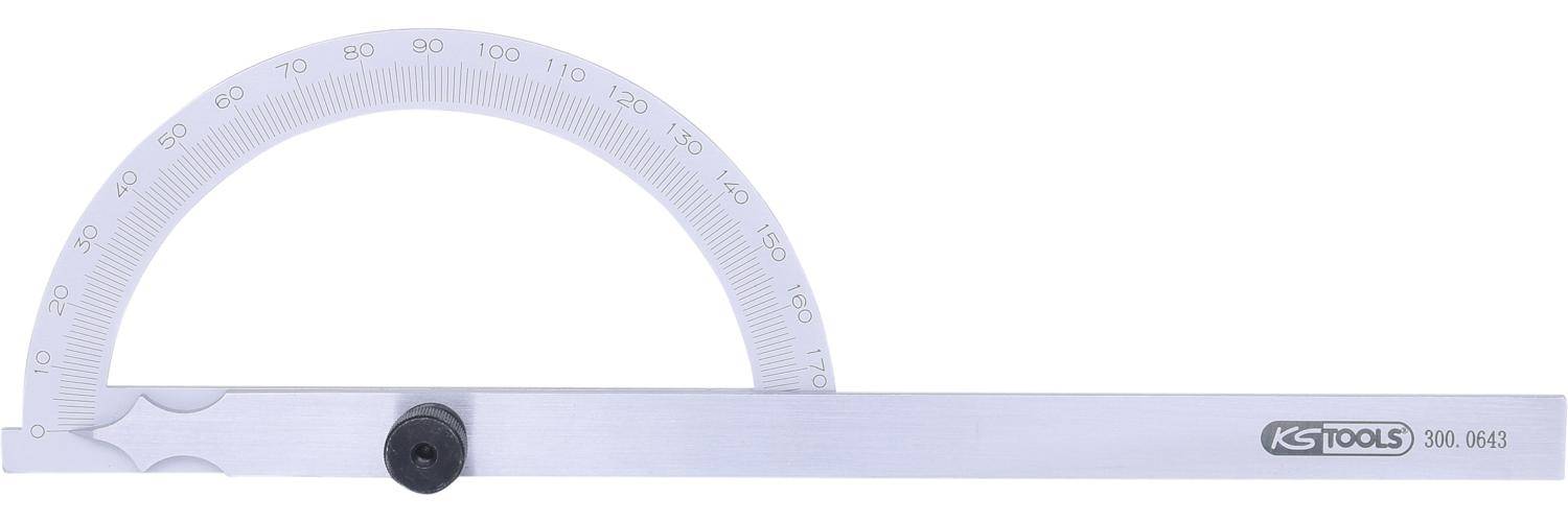 KS TOOLS Winkelgradmesser mit offenen Bogen, 300mm