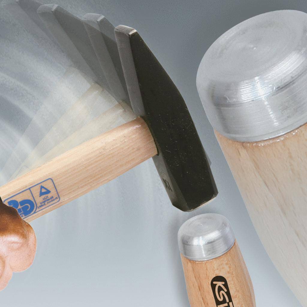 KS TOOLS ERGOTORQUE WOODmax Schlag-Schraubendreher-Satz, 6-tlg