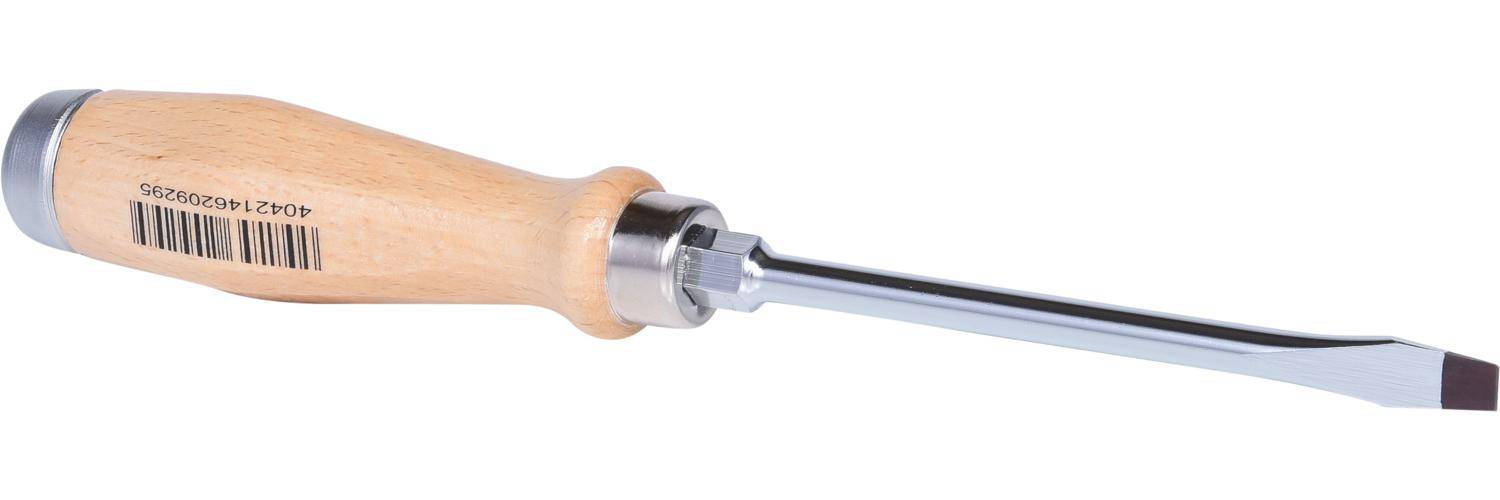 KS TOOLS ERGOTORQUE WOODmax Schlag-Schlitz-Schraubendreher, 7,0mm