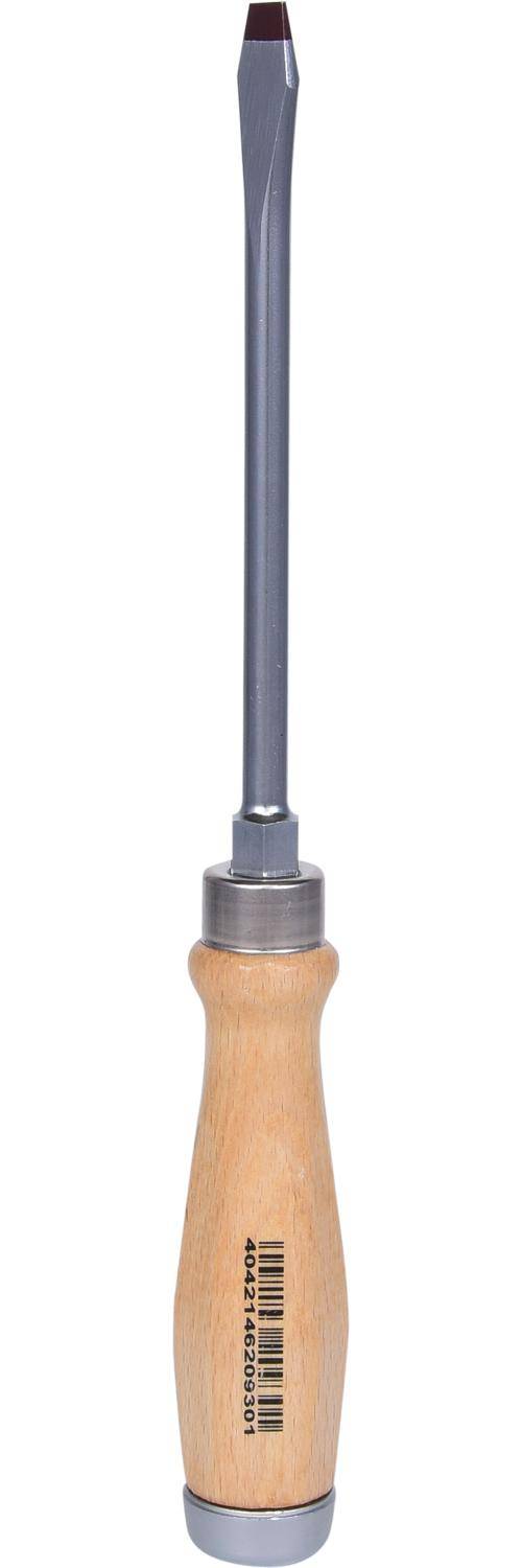 KS TOOLS ERGOTORQUE WOODmax Schlag-Schlitz-Schraubendreher, 8,0mm