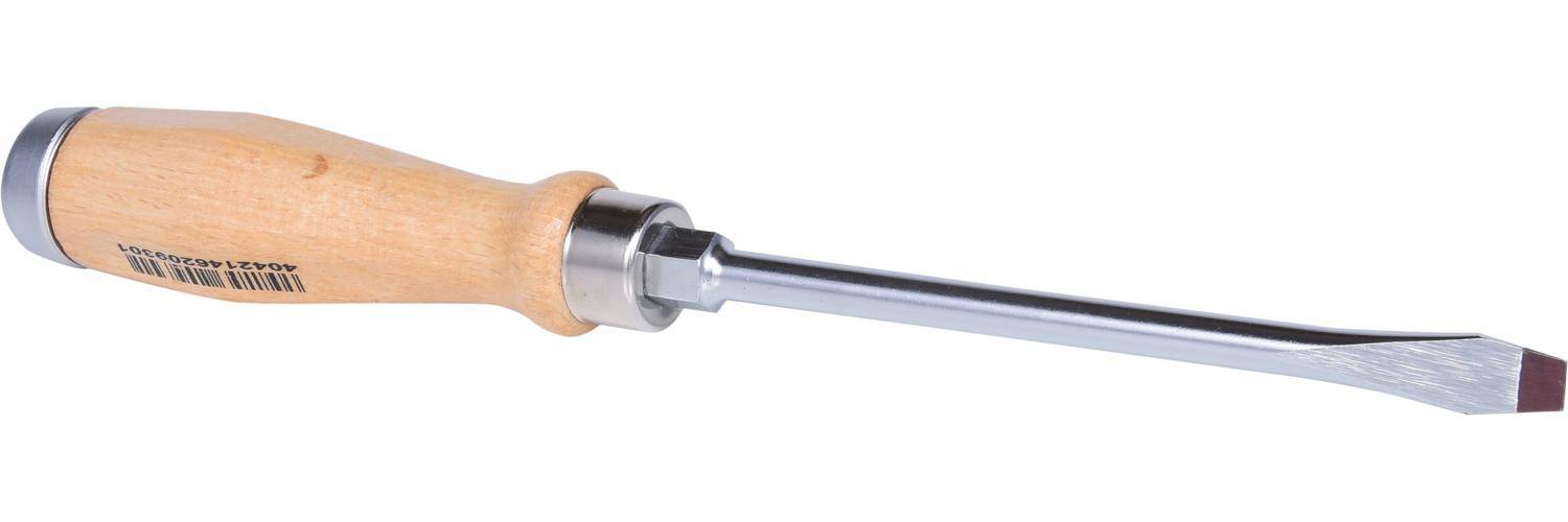 KS TOOLS ERGOTORQUE WOODmax Schlag-Schlitz-Schraubendreher, 8,0mm