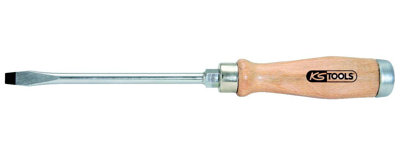 KS TOOLS ERGOTORQUE WOODmax Schlag-Schlitz-Schraubendreher, 5,5mm