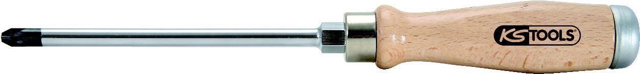 KS TOOLS ERGOTORQUE WOODmax Schlag-Schraubendreher, PZ3 (300.1073)
