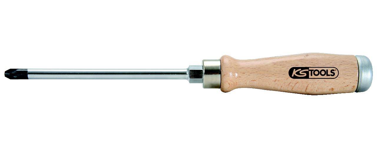 KS TOOLS ERGOTORQUE WOODmax Schlag-Schraubendreher, PZ2