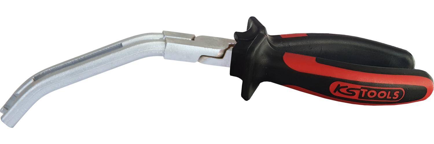 KS TOOLS Glühkerzenstecker-Zange, abgewinkelt, 235mm