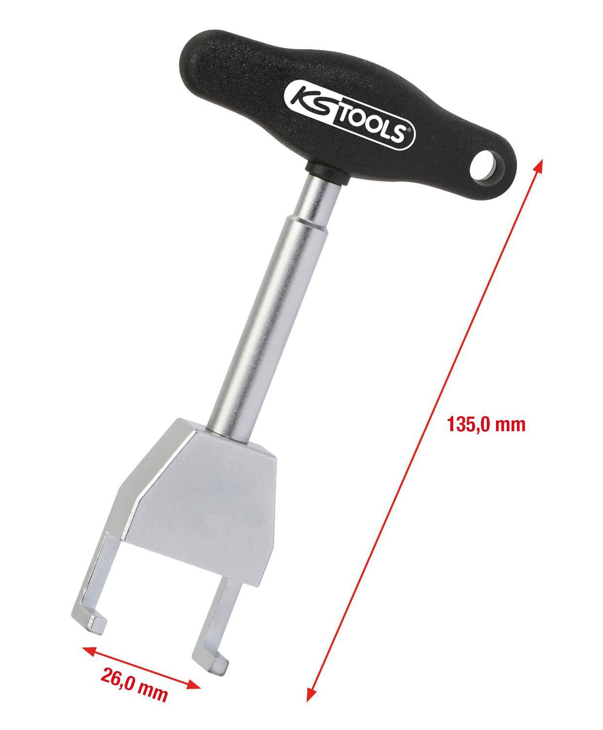 KS TOOLS T-Griff-Zndspulen-Abzieher, Typ 1, 135mm