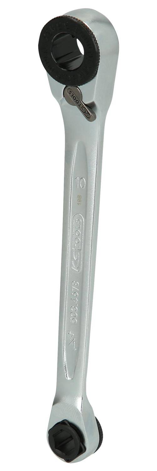 KS TOOLS GEARplus Mini-Bit-Umschalt-Ratschenringschlssel, 1/4"x10mm