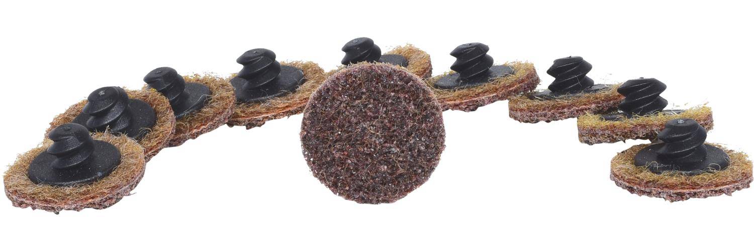KS TOOLS Ersatz-Schleifpads, 26,7mm, Krnung 80, 10er Pack