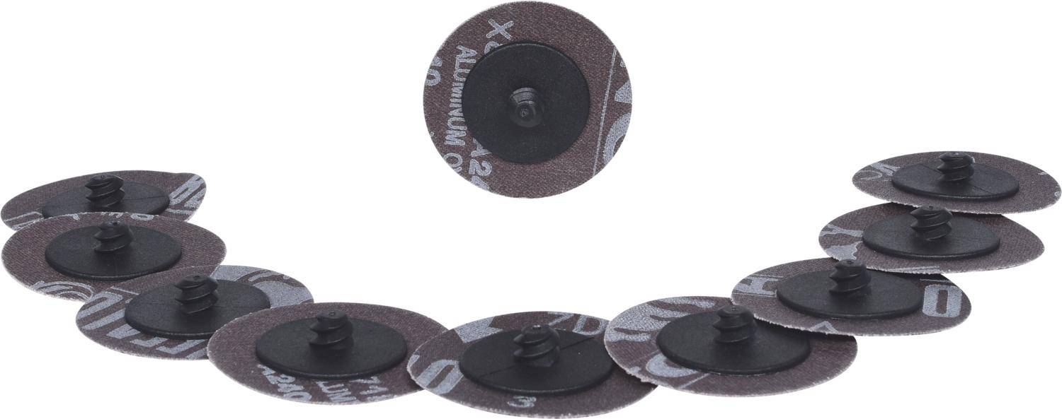 KS TOOLS Ersatz-Schleifpads, 50mm, Sand-Papier 240, 10er Pack