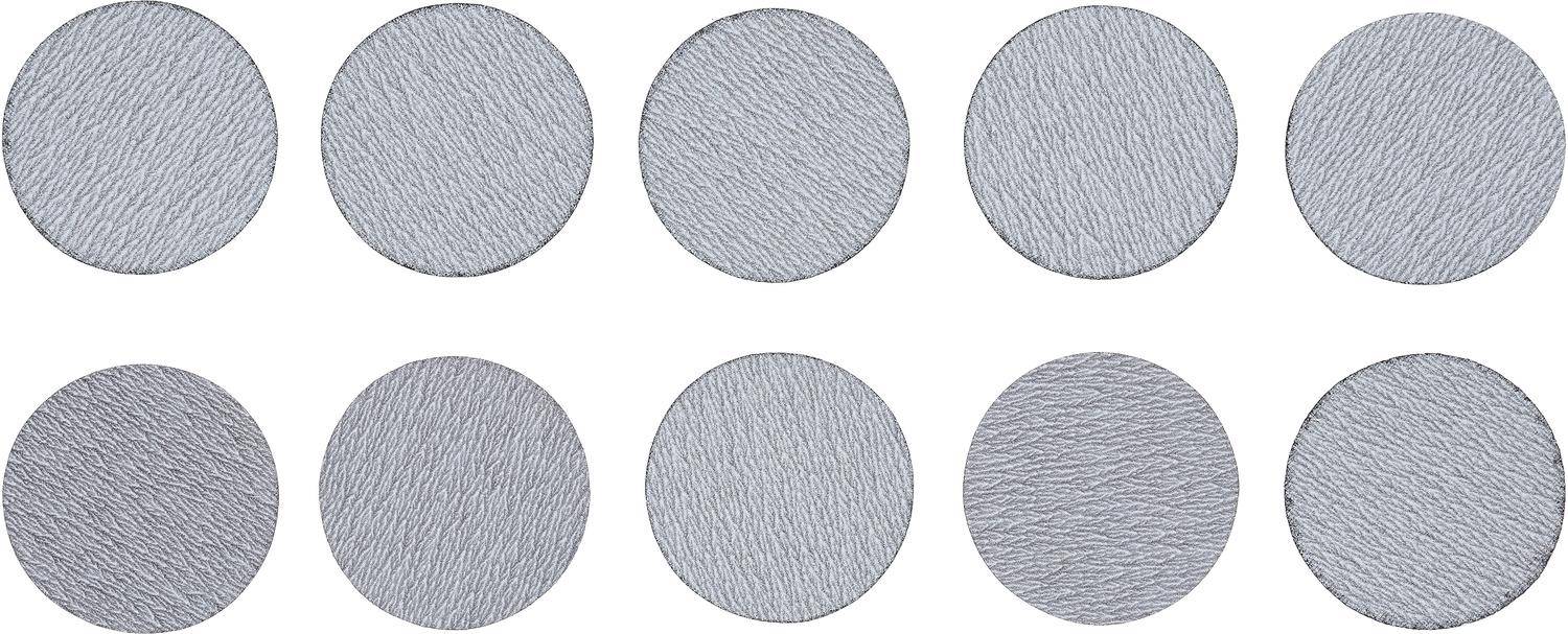 Sechs strukturierte graue Kreise, die in zwei Reihen angeordnet sind.