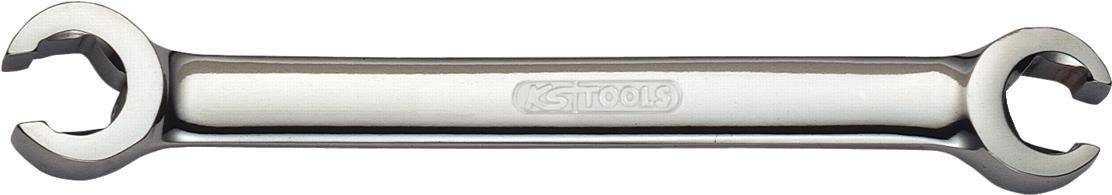 KS TOOLS CHROMEplus Offener Doppel-Ringschlüssel, abgewinkelt, 24x27mm (518.0521)