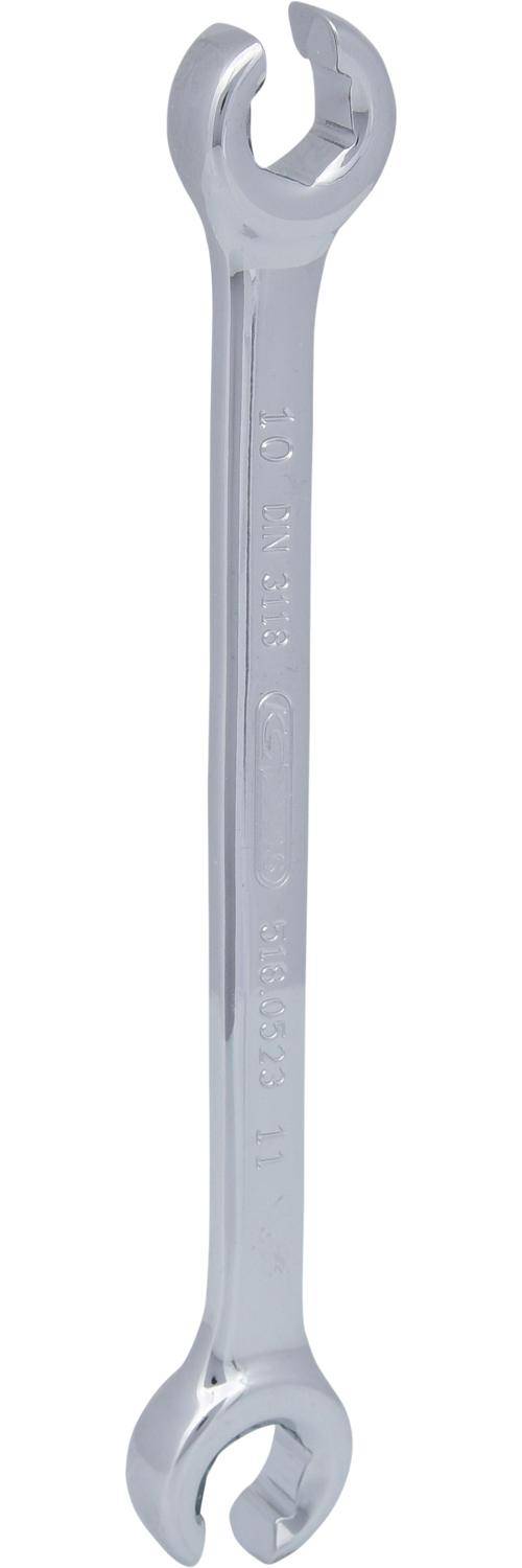 KS TOOLS CHROMEplus Offener Doppel-Ringschlssel, abgewinkelt, 10x11mm