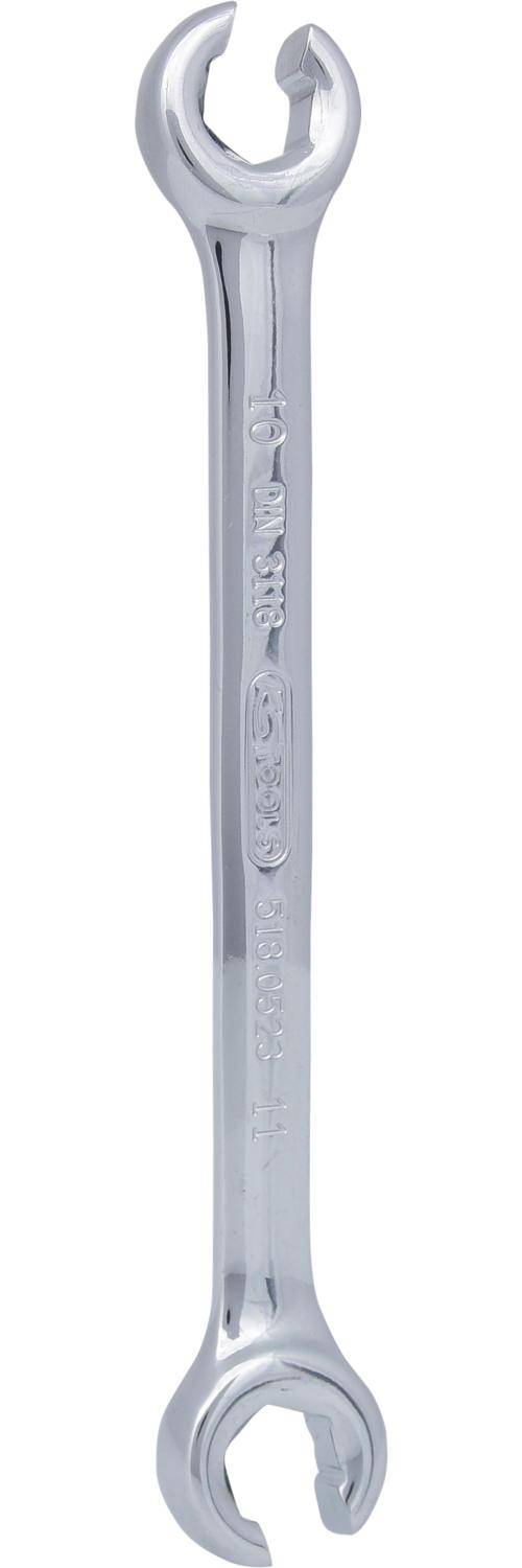 KS TOOLS CHROMEplus Offener Doppel-Ringschlssel, abgewinkelt, 10x11mm