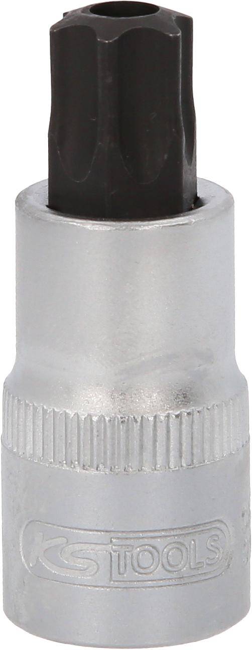 KS TOOLS 1/2" Bit-Stecknuss Torx mit Stirnlochbohrung, TB60
