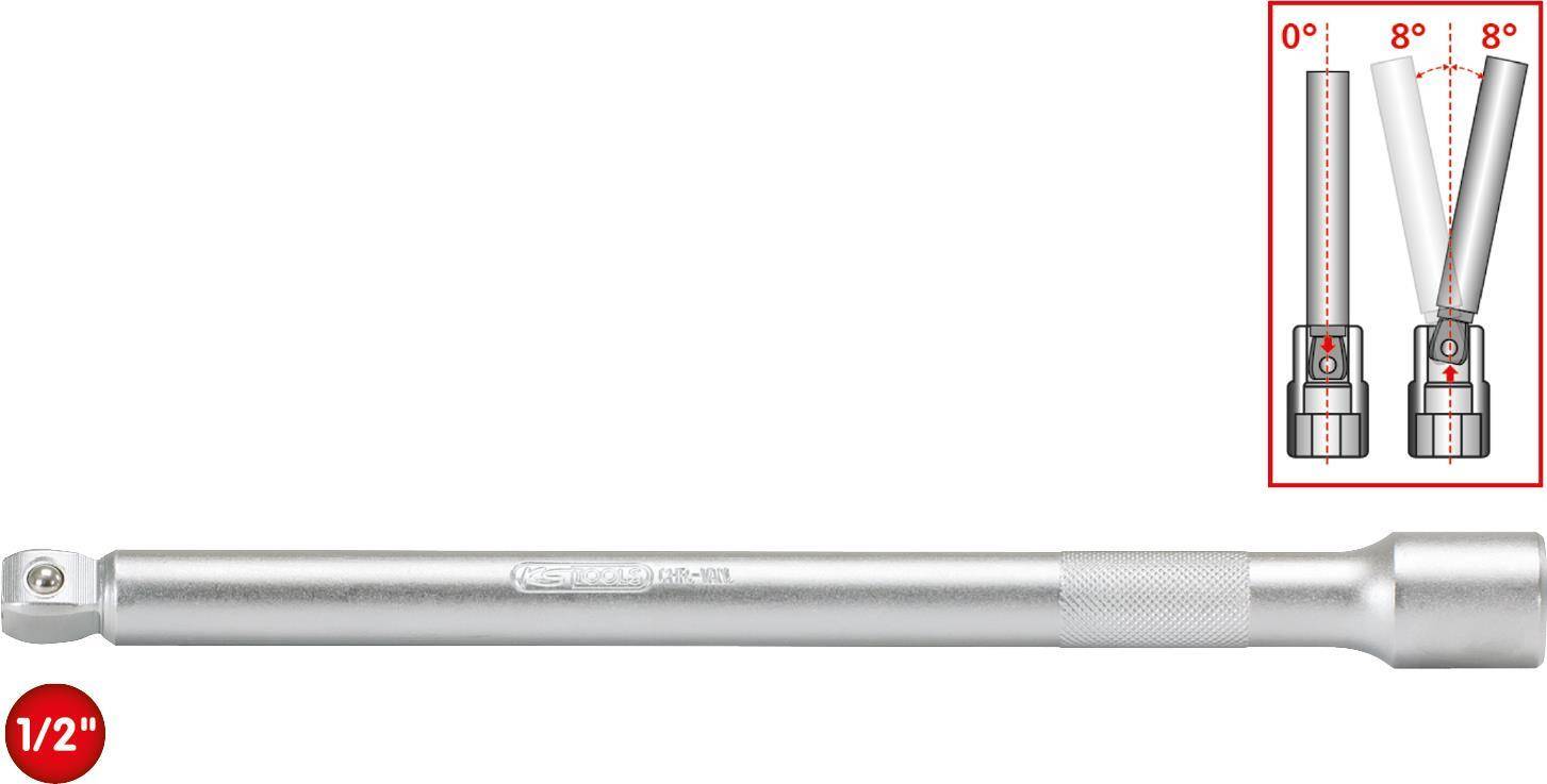 KS TOOLS 1/2'' Bit-Stecknuss-Satz, 9-tlg., TB20-TB60 mit Stirnlochbohrung (911.1386)