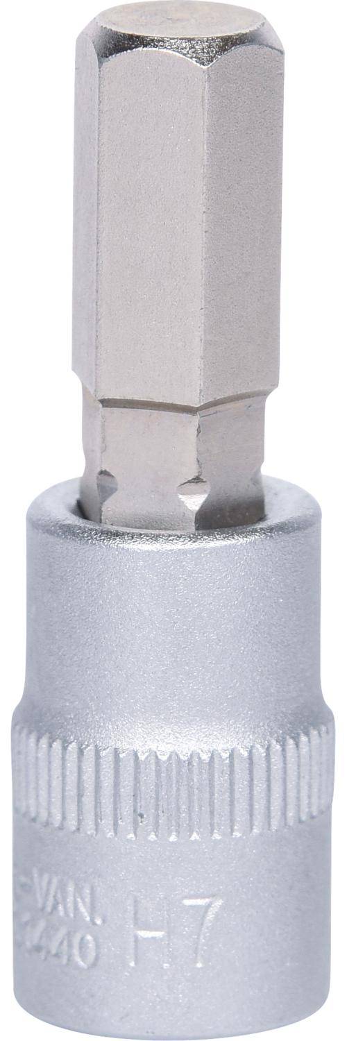 KS TOOLS 1/4" Bit-Stecknuss Innensechskant, 7mm