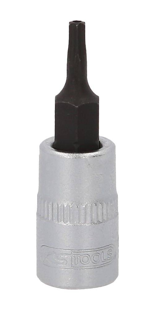KS TOOLS 1/4" Bit-Stecknuss Torx mit Stirnlochbohrung, TB10