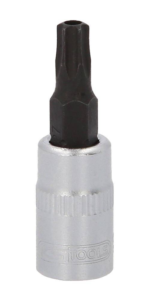 KS TOOLS 1/4" Bit-Stecknuss Torx mit Stirnlochbohrung, TB27