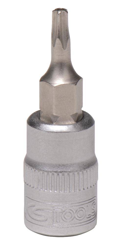 KS TOOLS 1/4" Bit-Stecknuss, Fnfstern mit Stirnlochbohrung, TS30