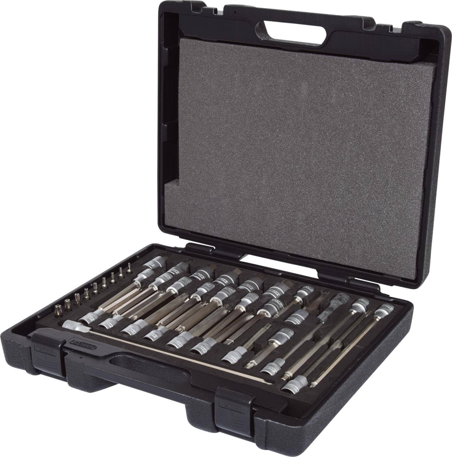 KS TOOLS 1/4"+1/2" KFZ-Bit-Stecknuss-Satz, 38-tlg