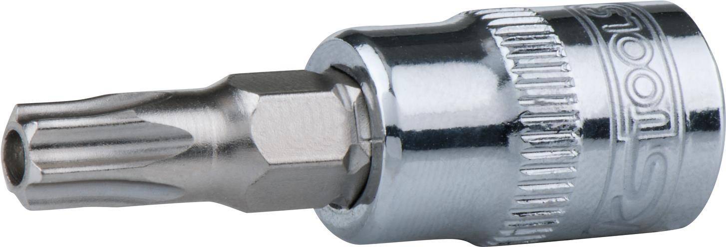 KS TOOLS 3/8'' CHROMEplus Bit-Stecknuss TX mit Stirnlochbohrung,TB10 (918.3940)