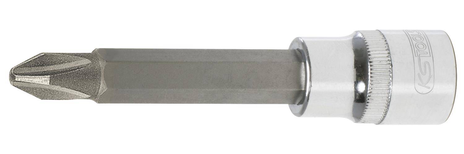 KS TOOLS 1/2" CHROMEplus Bit-Stecknuss, lang, PH1
