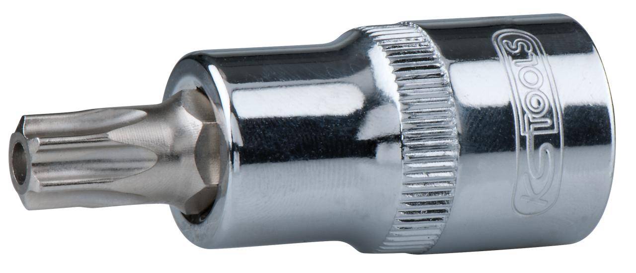 KS TOOLS 1/2" CHROMEplus Bit-Stecknuss Torx mit Stirnlochbohrung,TB40