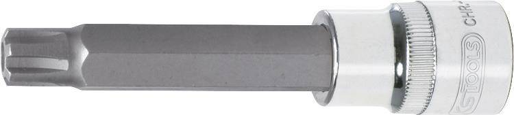 KS TOOLS 1/2'' CHROMEplus Bit-Stecknuss RIBE mit Stirnlochbohrung,lang,M6 (918.1781)