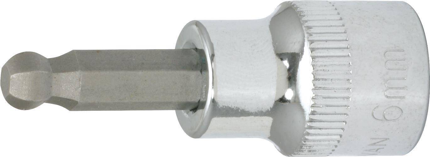 KS TOOLS 3/8'' CHROMEplus Bit-Stecknuss Innensechskant,Kugelkopf,7mm (918.3874)