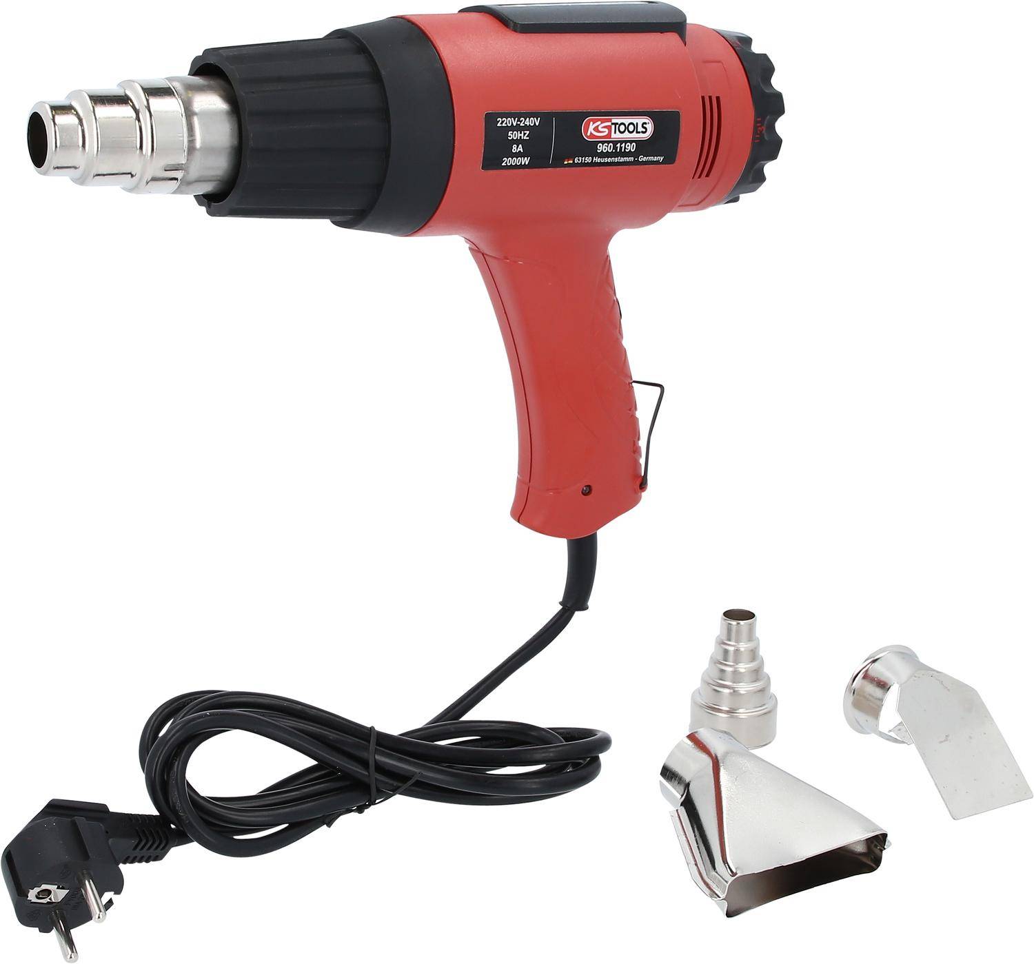 KS TOOLS Heiluft-Gert Satz inkl. 4 Aufstze