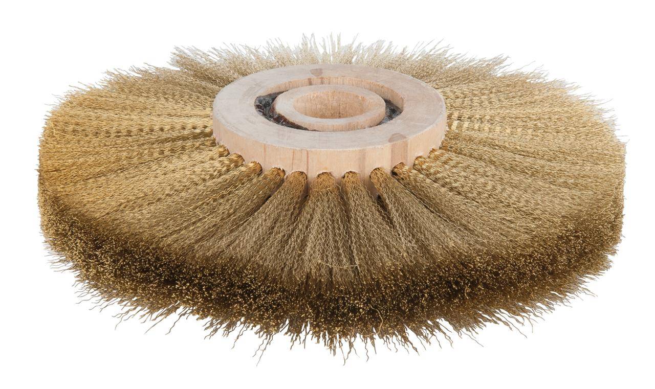 KS TOOLS BRONZEplus Rundbrste, Zinnbronzedraht, gewellt, 150 mm