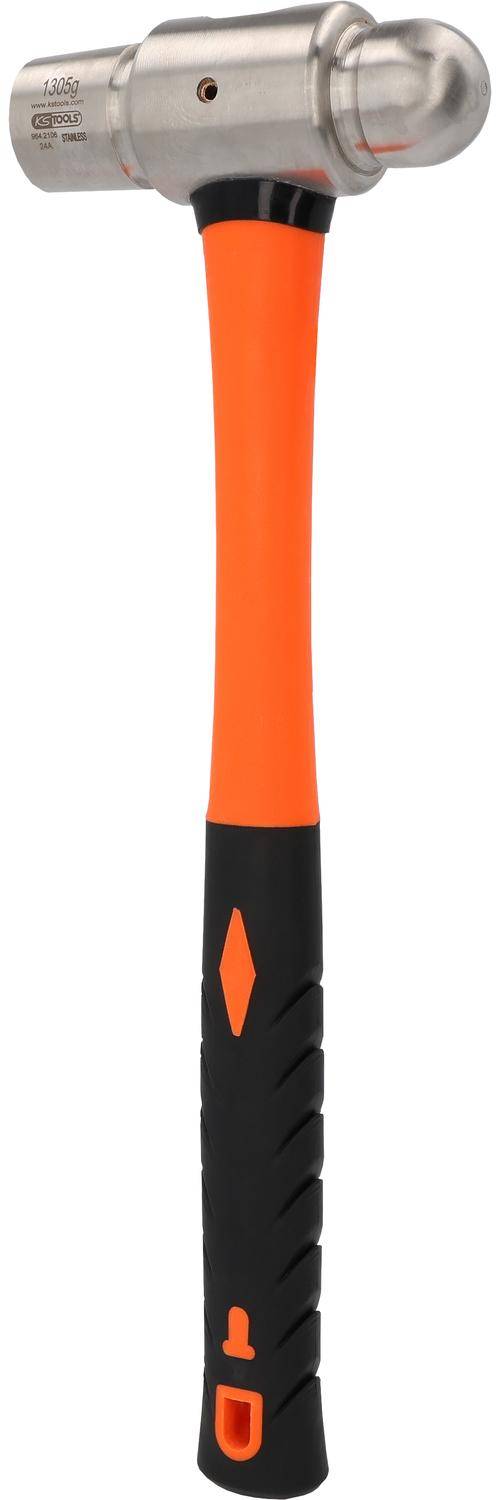 KS TOOLS EDELSTAHL Schlosserhammer mit Fiberglasstiel, 1130g