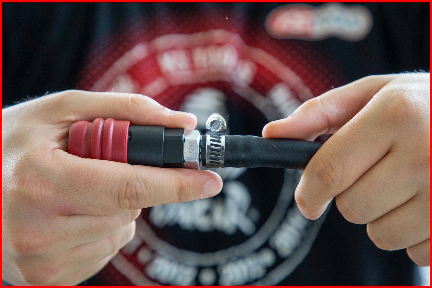 KS TOOLS 2 Stufen-Druckluft-Sicherheitskupplung mit Schlauchtlle,