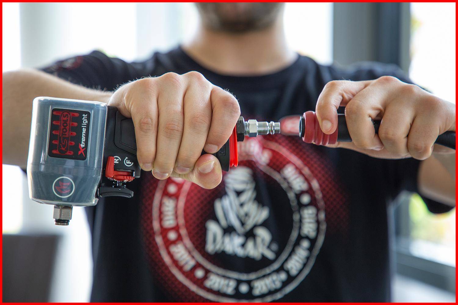 KS TOOLS 2 Stufen-Druckluft-Sicherheitskupplung mit Schlauchtlle,