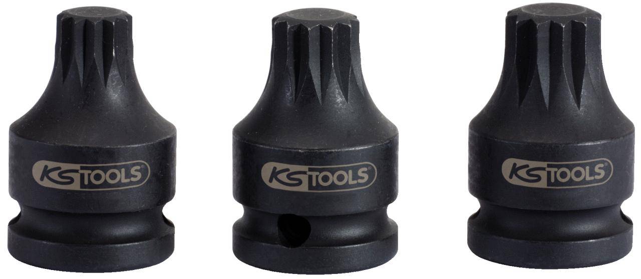 KS TOOLS 1/2" Kraft-Bit-Stecknuss XZN,kurz,M16